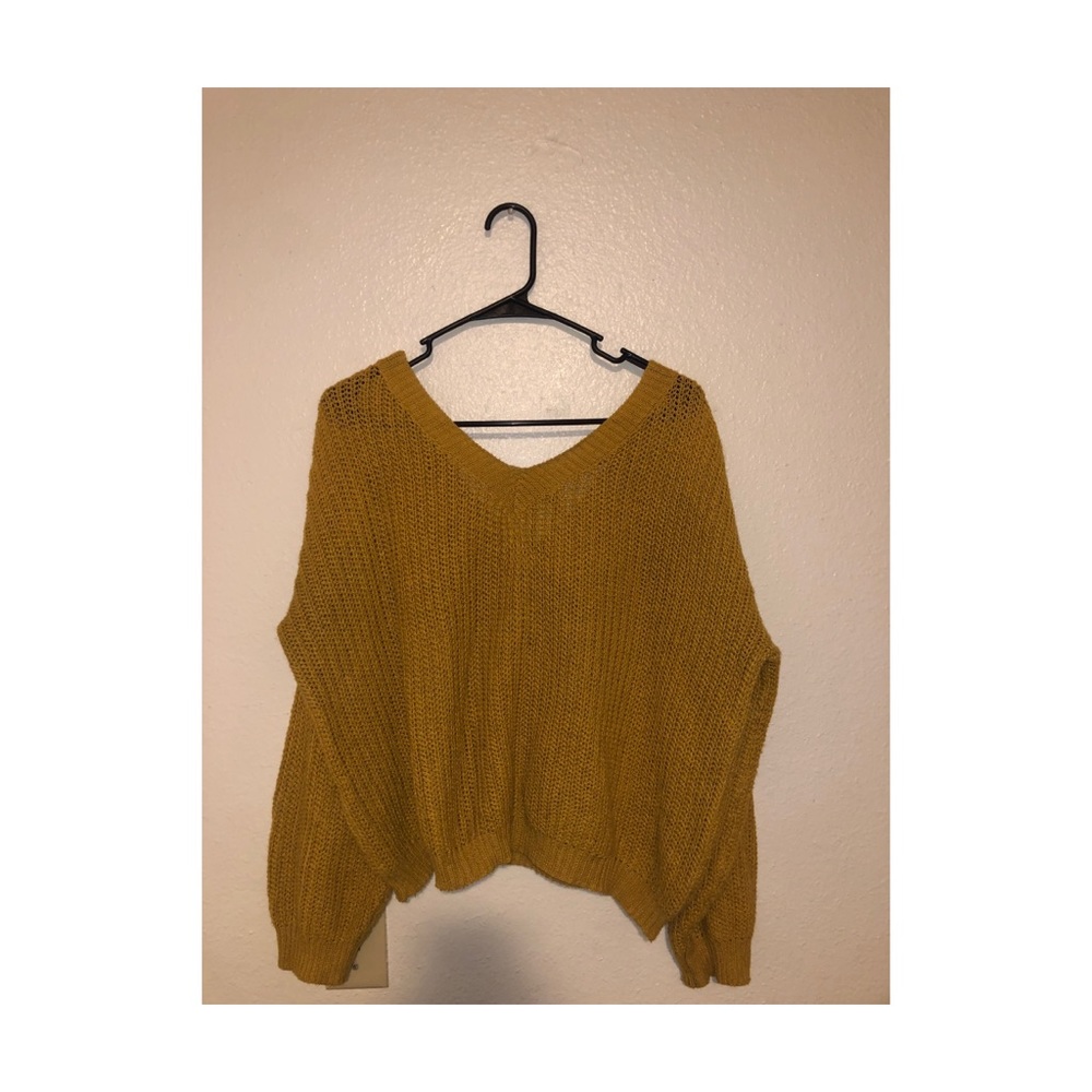 Golden yellow sweater from Zaful